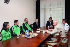 Spotkanie Rektora z zawodnikami AZS-AWF Warszawa - medalistami lekkoatletycznych ME Zurych 2014