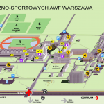Mapa AWF - rozmieszczenie sal